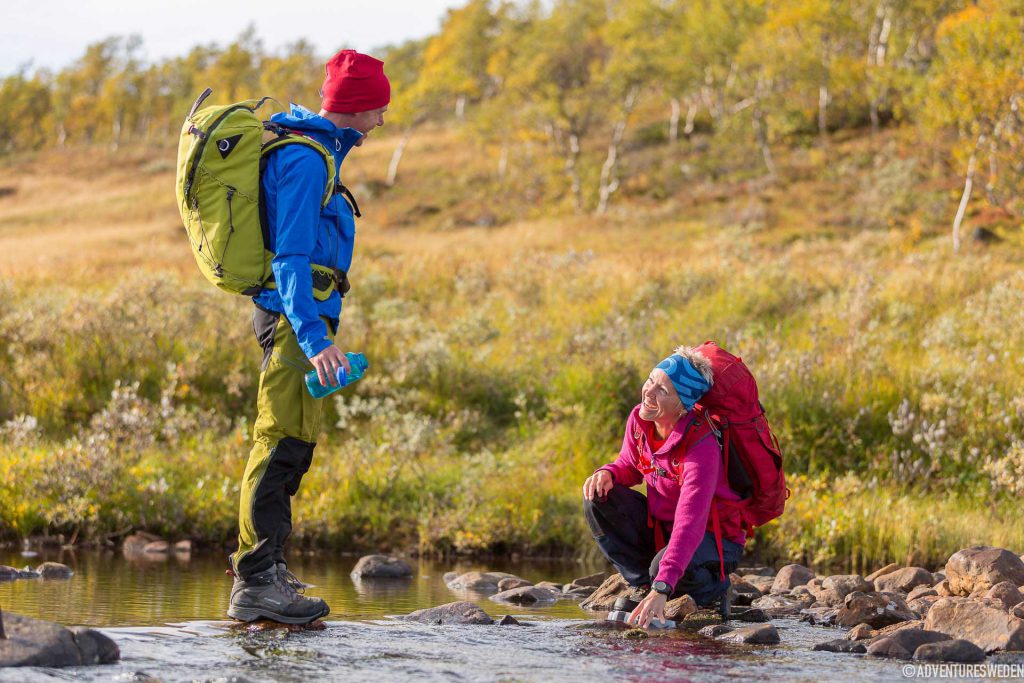 Vattenpaus under vandring vid Jämtlandstriangeln | Foto: Niclas Vestefjell