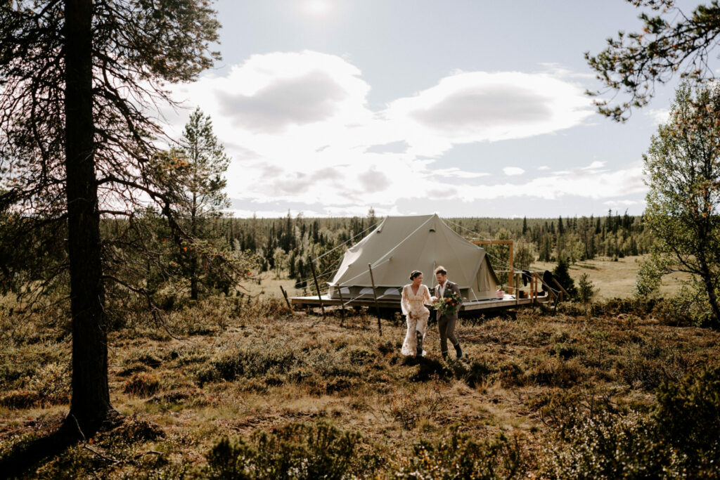 Bröllop Vemdalens Glamping Trumvallen