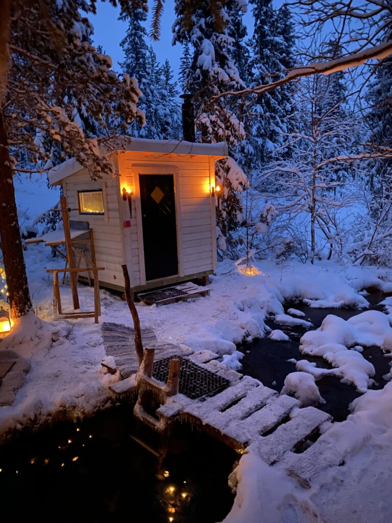 winter swim Lofsdalen
