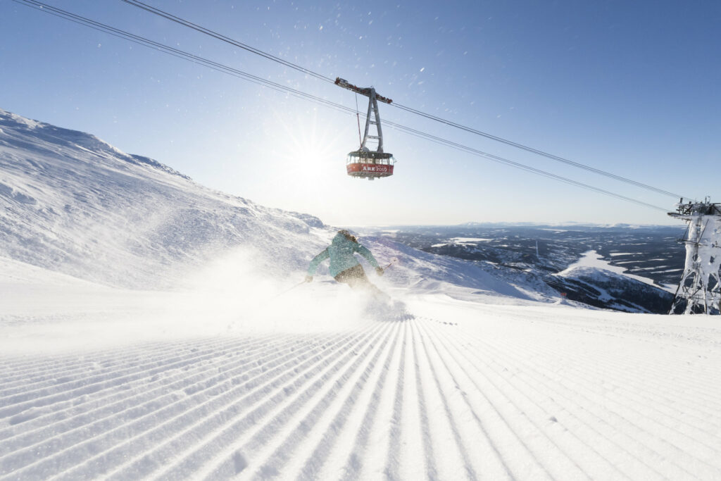 Kabinbanan skidåkning Åre Skistar