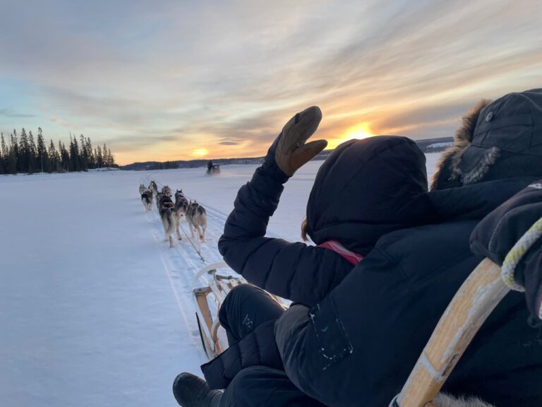 Hundsläde vinter Norråker Basecamp